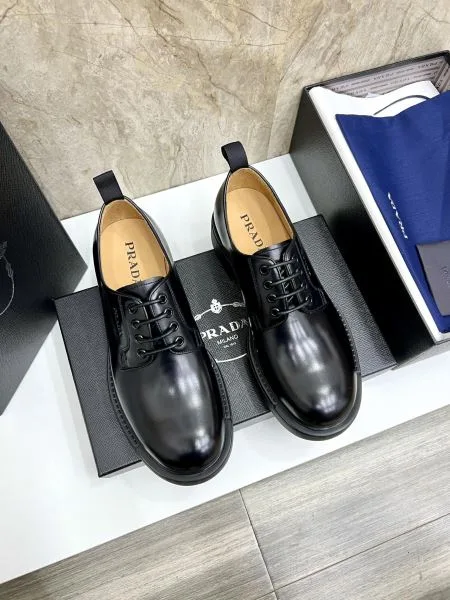 PRADA プラダ 2025SS 大人の色気を印象に メンズ用 ビジネスシューズ 商品画像 9
