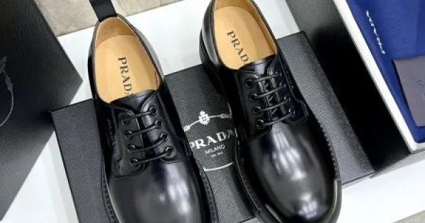 PRADA プラダ 2025SS 大人の色気を印象に メンズ用 ビジネスシューズ 商品画像 10