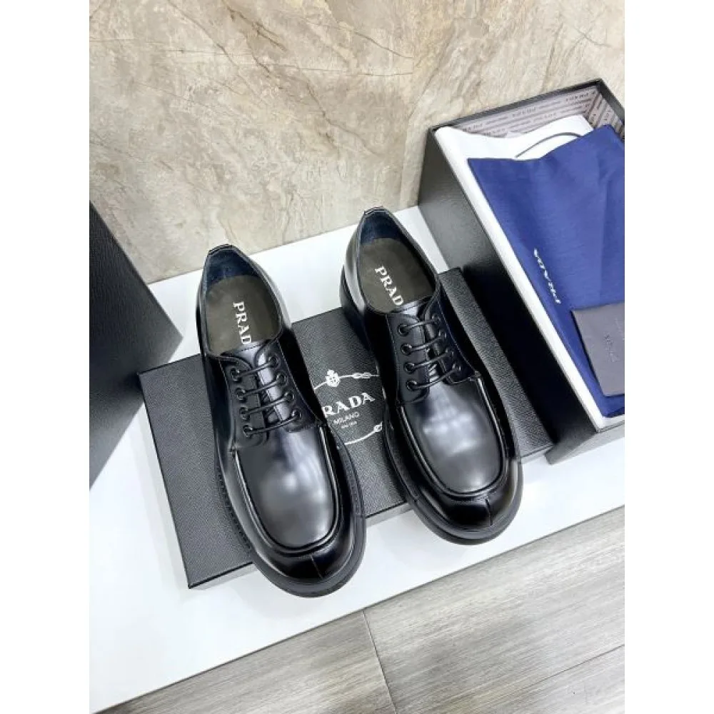 PRADA プラダ 2025SS 大人っぽいデザイン メンズ用 ビジネスシューズ 商品画像 1