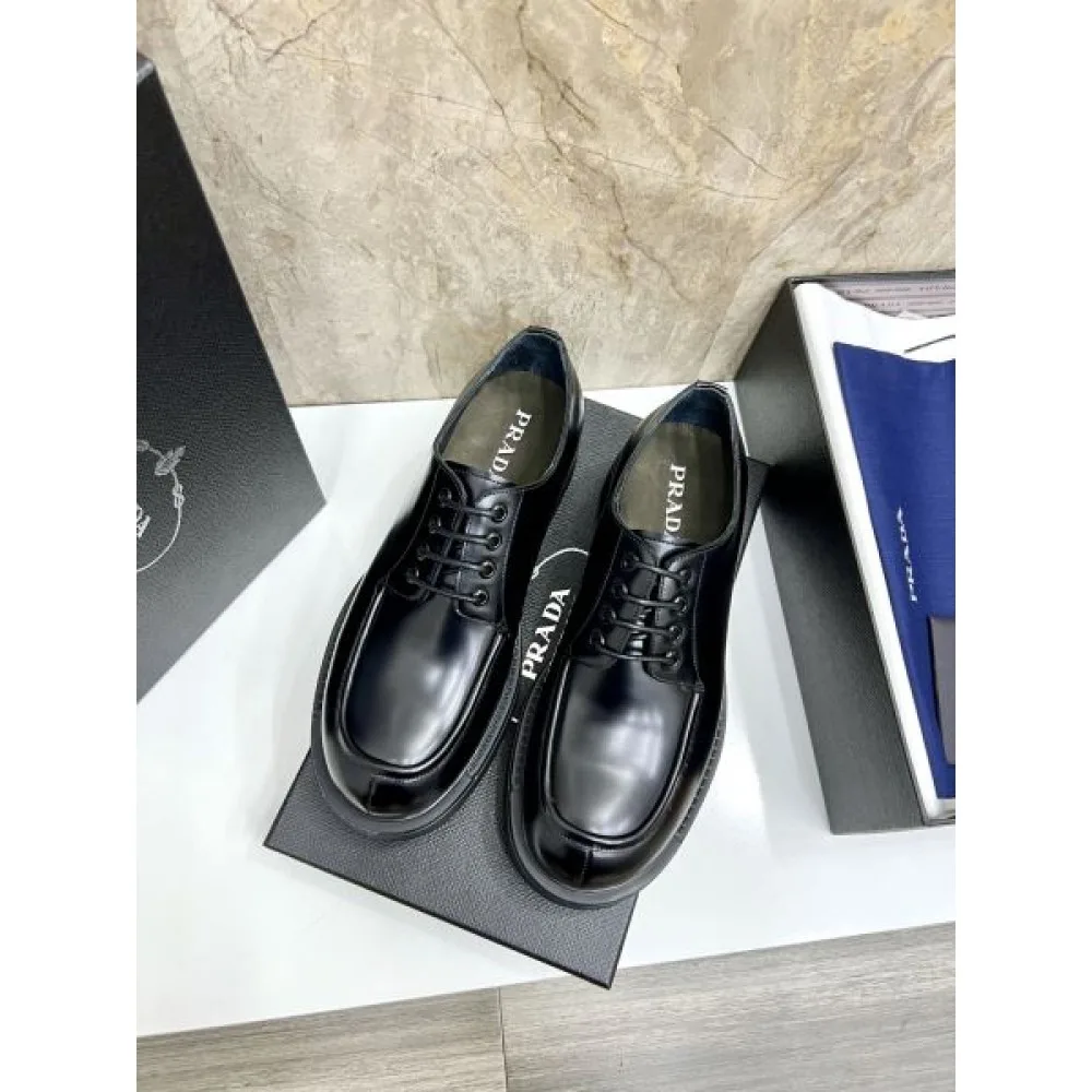 PRADA プラダ 2025SS 大人っぽいデザイン メンズ用 ビジネスシューズ 商品画像 3
