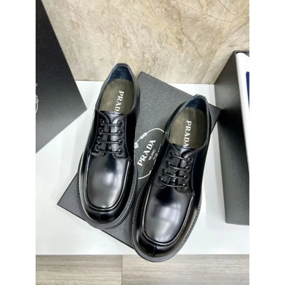 PRADA プラダ 2025SS 大人っぽいデザイン メンズ用 ビジネスシューズ 商品画像 5
