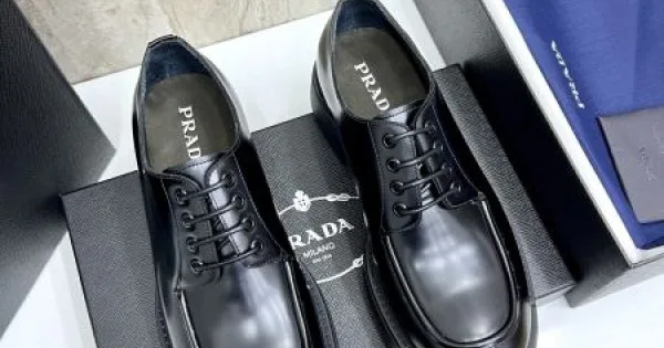 PRADA プラダ 2025SS 大人っぽいデザイン メンズ用 ビジネスシューズ 商品画像 10