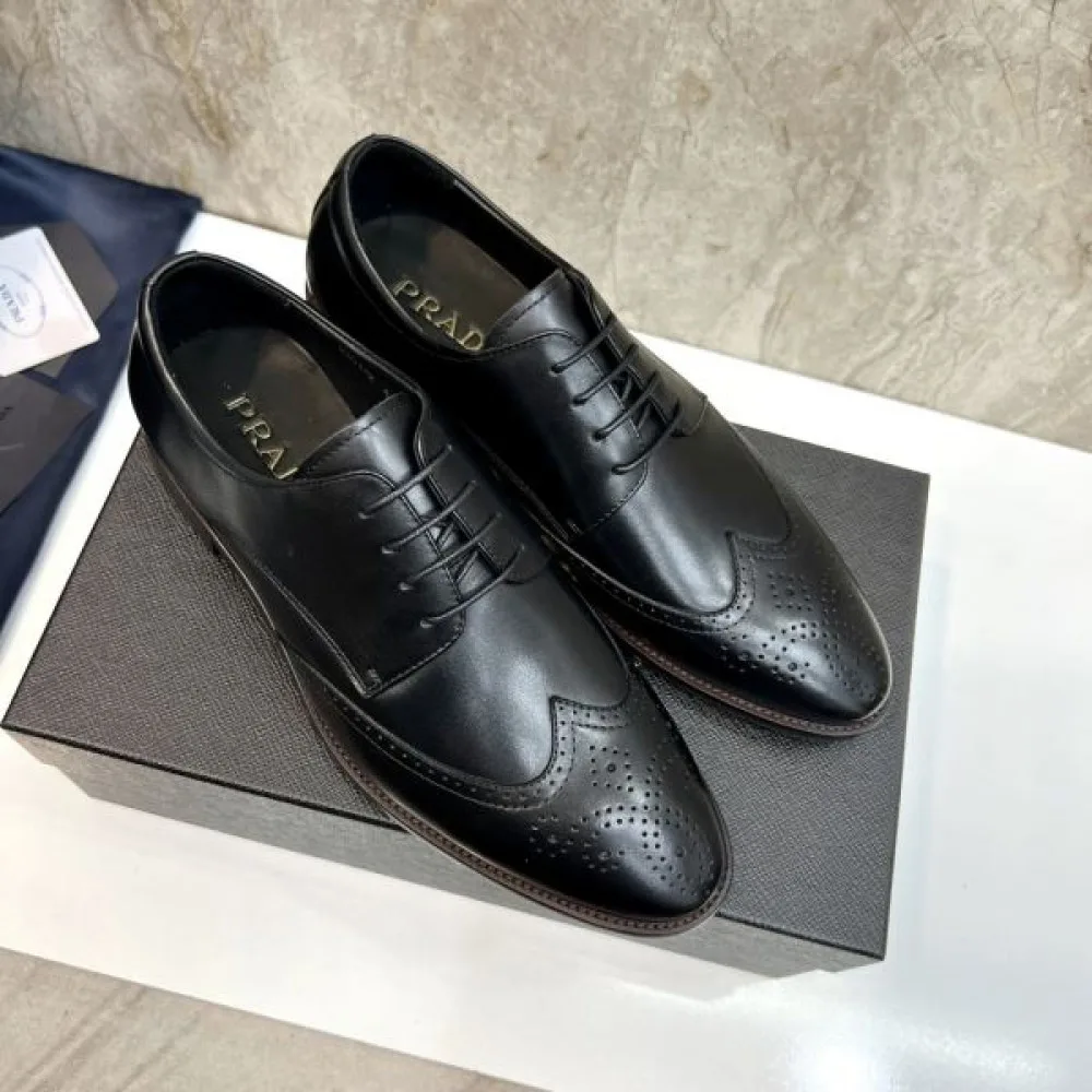 2025秋冬新作 PRADA プラダ メンズ用 ビジネスシューズ 今季注目の新作モデル 商品画像 6