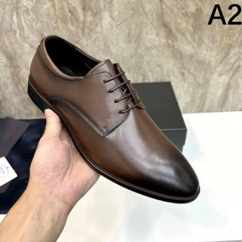 2025秋冬新作 PRADA プラダ メンズ用 ビジネスシューズ 各色残りわずかの限定品 商品画像 2