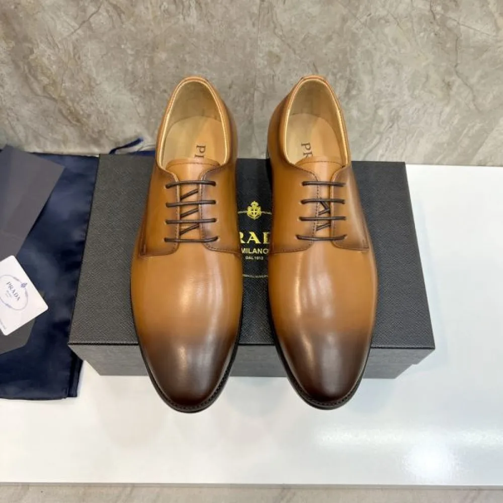 2025秋冬新作 PRADA プラダ メンズ用 ビジネスシューズ 各色残りわずかの限定品 商品画像 4
