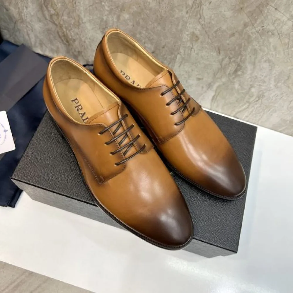 2025秋冬新作 PRADA プラダ メンズ用 ビジネスシューズ 各色残りわずかの限定品 商品画像 5