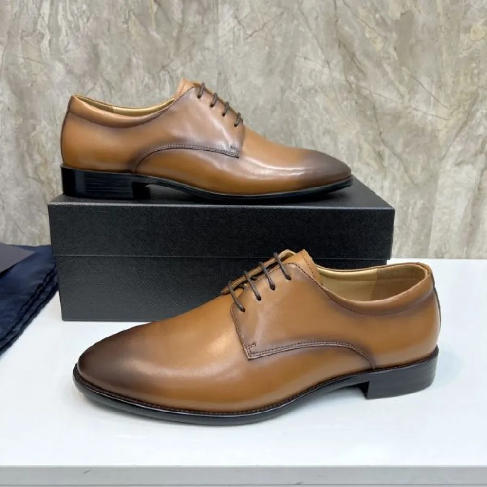 2025秋冬新作 PRADA プラダ メンズ用 ビジネスシューズ 各色残りわずかの限定品 商品画像 6