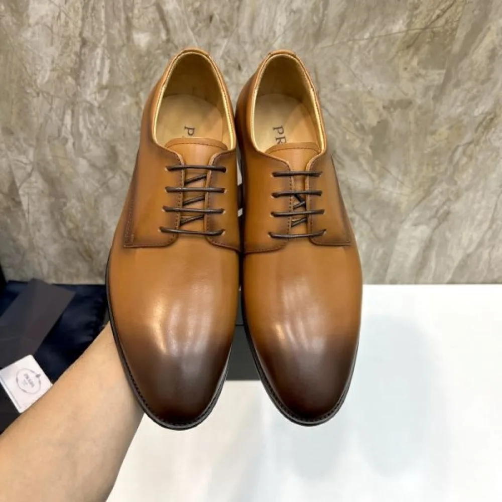 2025秋冬新作 PRADA プラダ メンズ用 ビジネスシューズ 各色残りわずかの限定品 商品画像 7