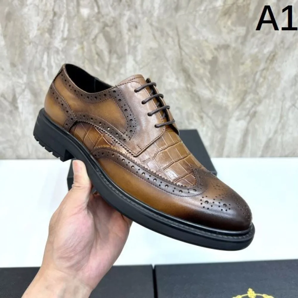 2025秋冬新作 PRADA プラダ メンズ用 ビジネスシューズ 秋冬トレンドNo.1モデル 商品画像 1