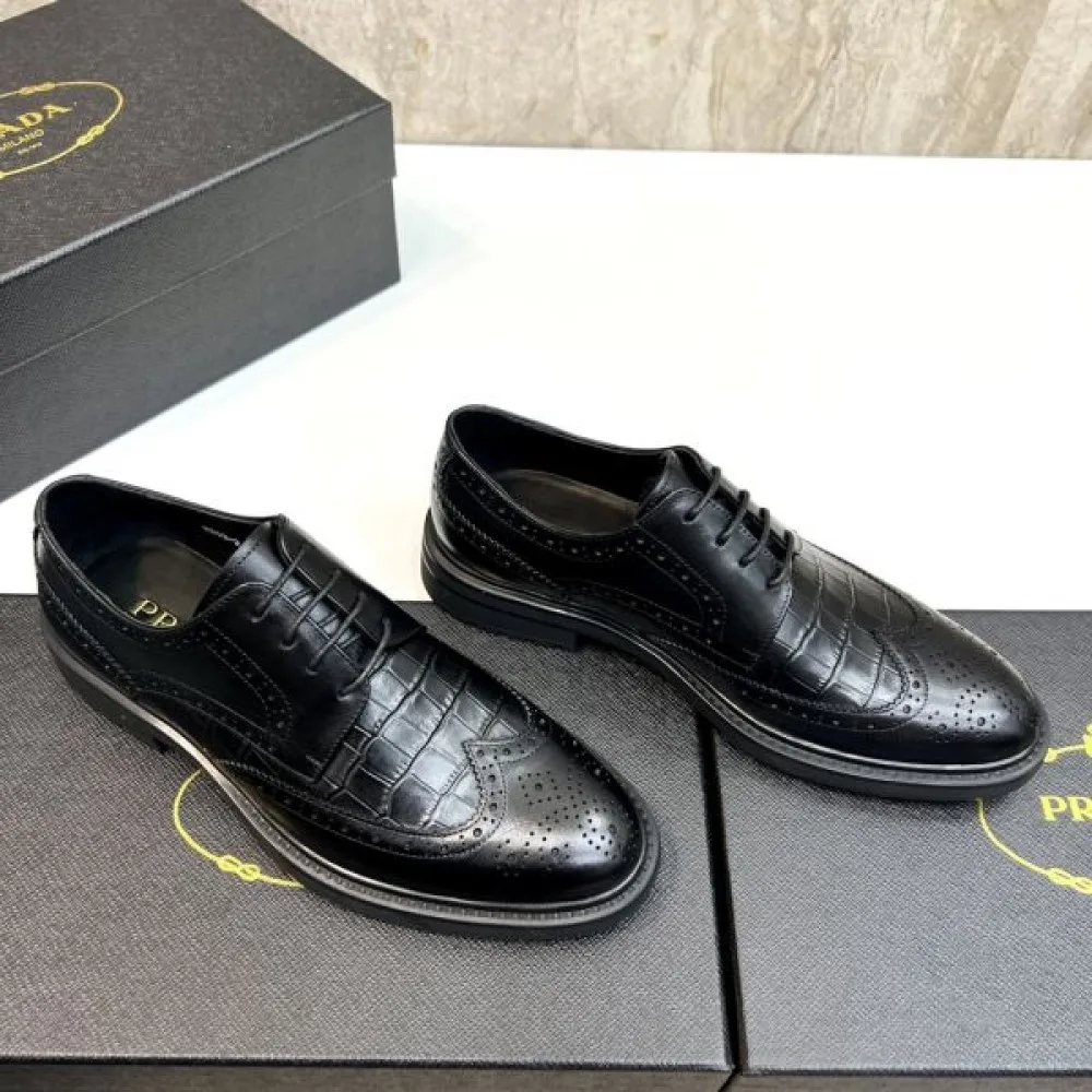 2025秋冬新作 PRADA プラダ メンズ用 ビジネスシューズ 秋冬トレンドNo.1モデル 商品画像 6