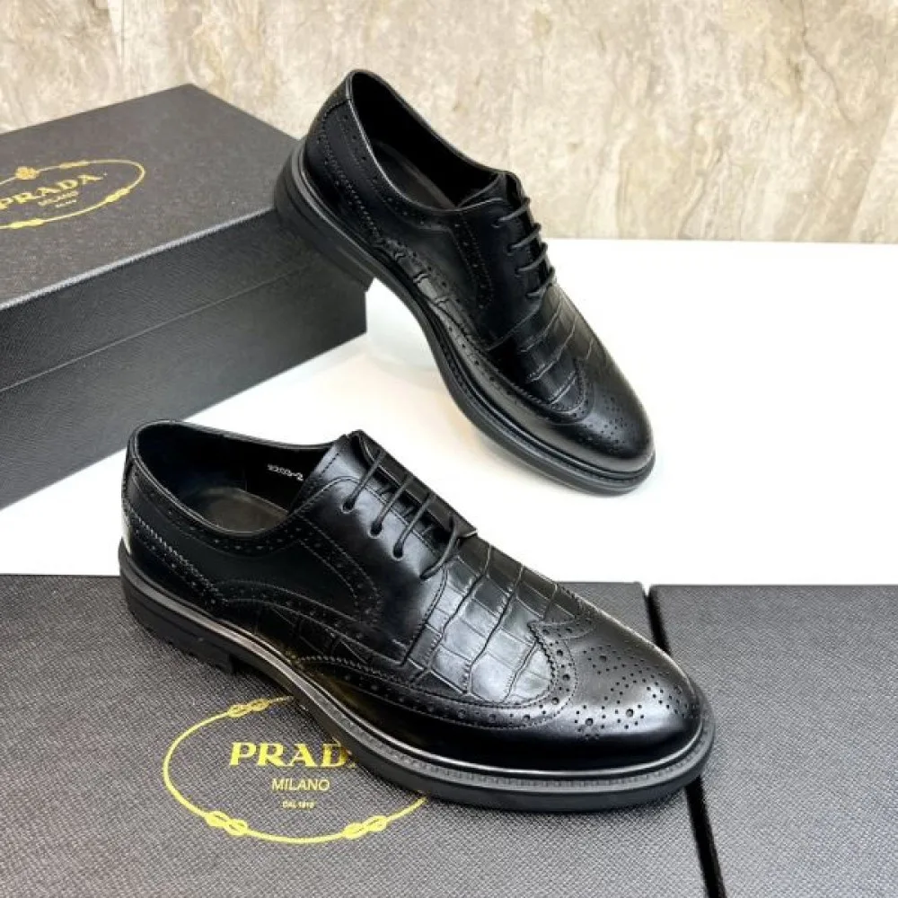 2025秋冬新作 PRADA プラダ メンズ用 ビジネスシューズ 秋冬トレンドNo.1モデル 商品画像 7