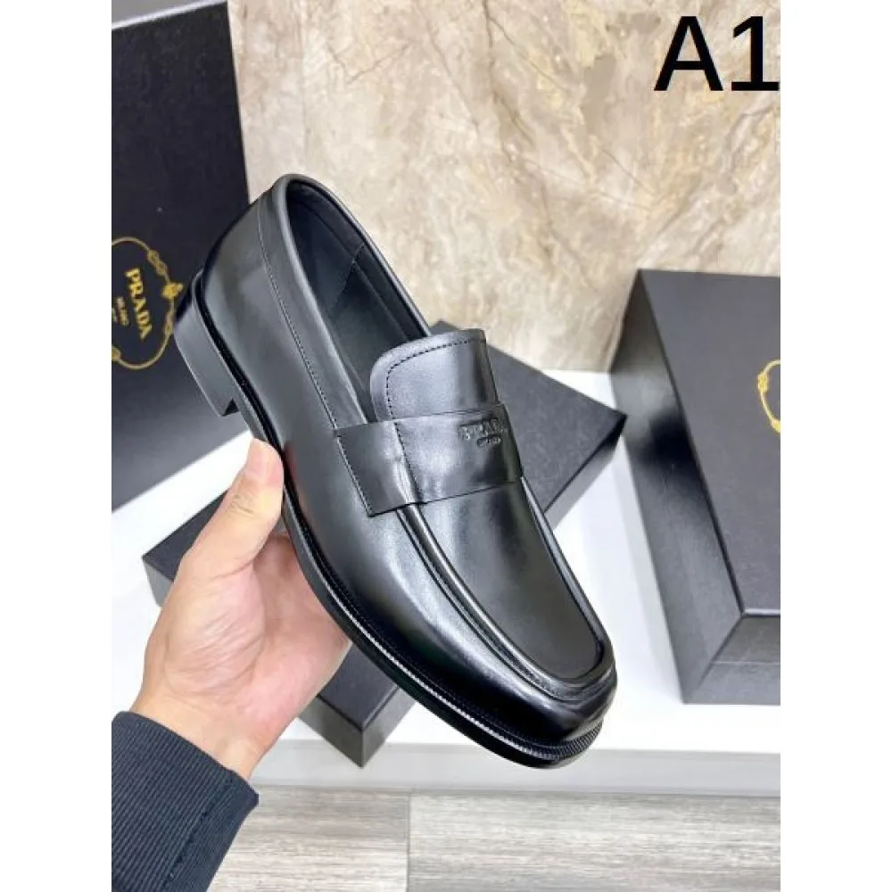 2025秋冬新作 PRADA プラダ メンズ用 ビジネスシューズ コーデを格上げする逸品 商品画像 1