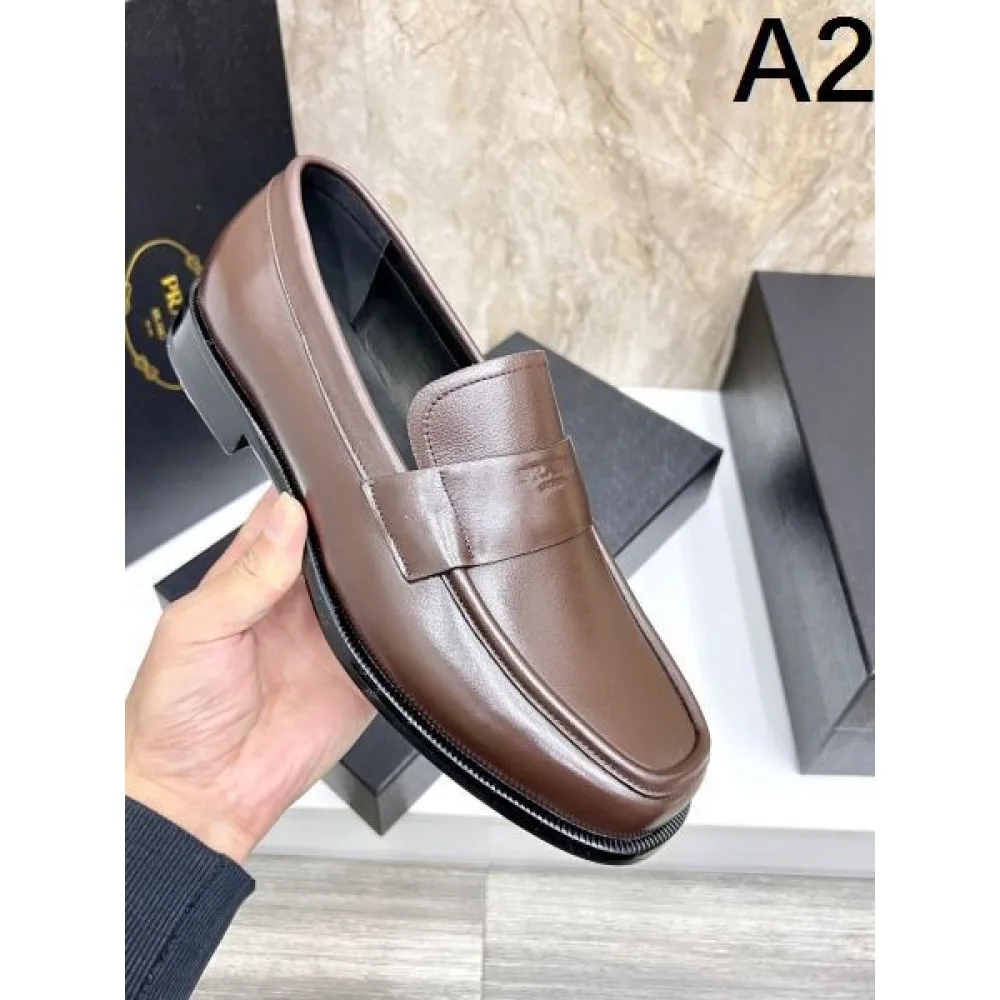 2025秋冬新作 PRADA プラダ メンズ用 ビジネスシューズ コーデを格上げする逸品 商品画像 2