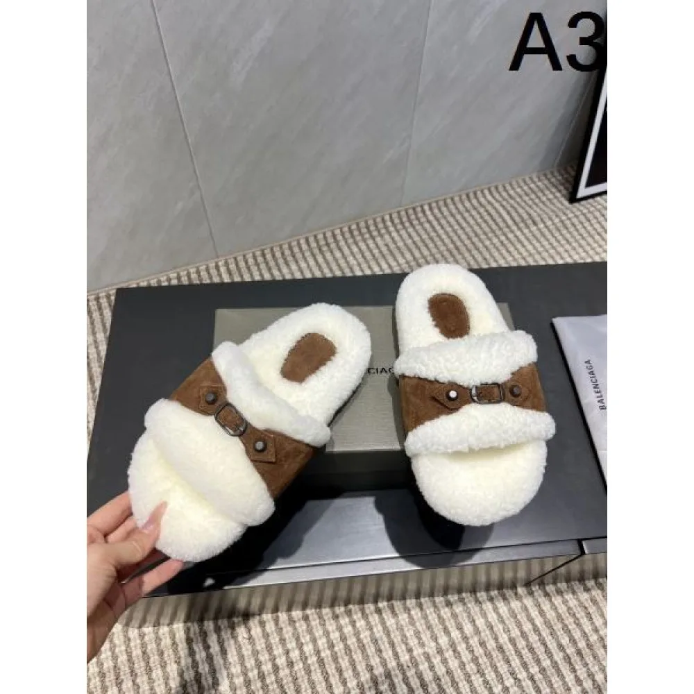 2025FW レディース ファースリッパ BALENCIAGA バレンシアガ 冬コーデを格上げする高品質レプリカ 商品画像 2