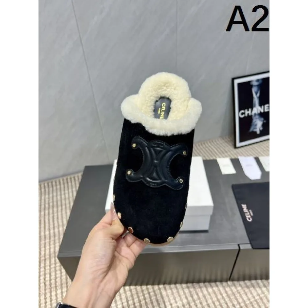 2025FW レディース ファースリッパ CELINE セリーヌ 美バランスで履き心地抜群の上品レプリカ 商品画像 2