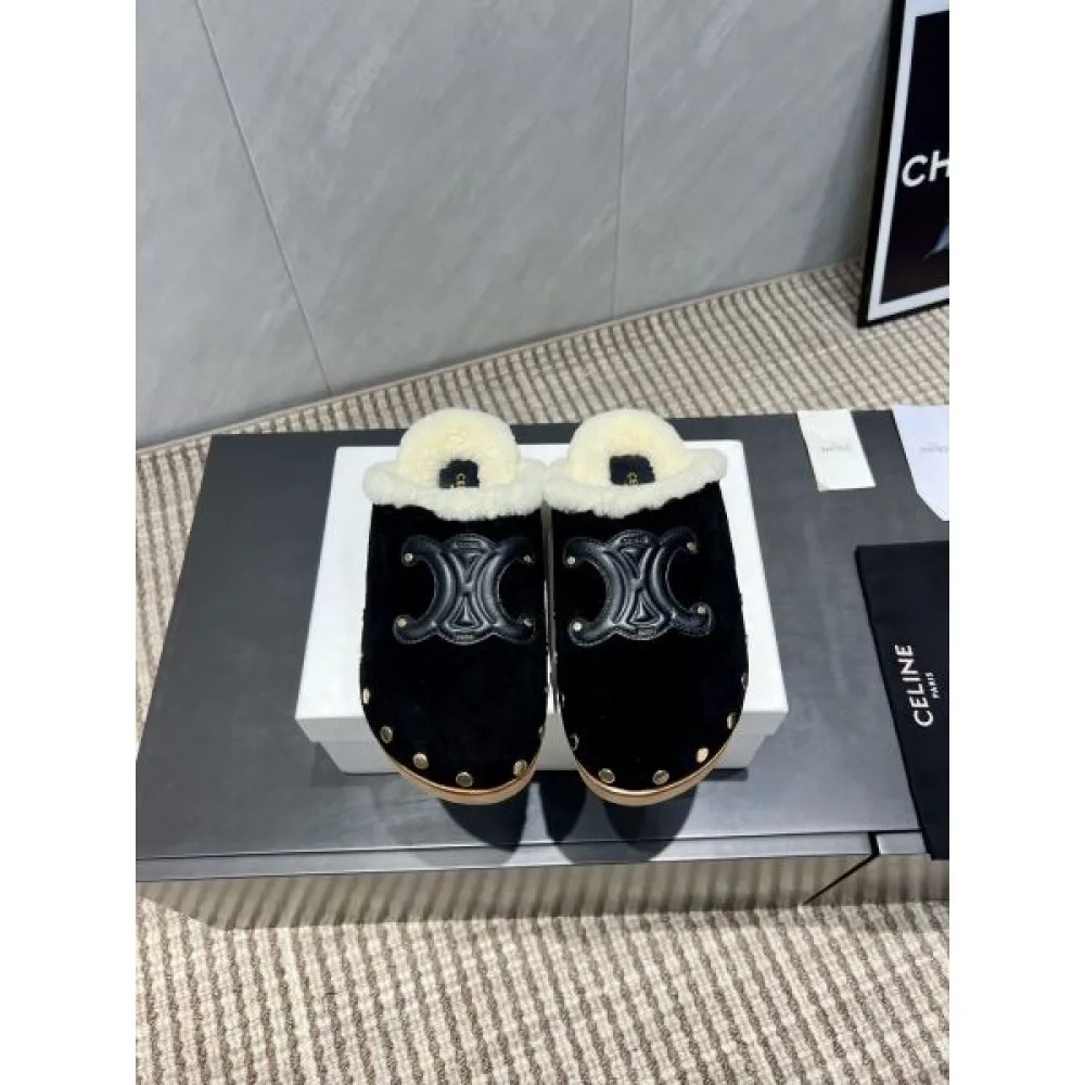 2025FW レディース ファースリッパ CELINE セリーヌ 美バランスで履き心地抜群の上品レプリカ 商品画像 3