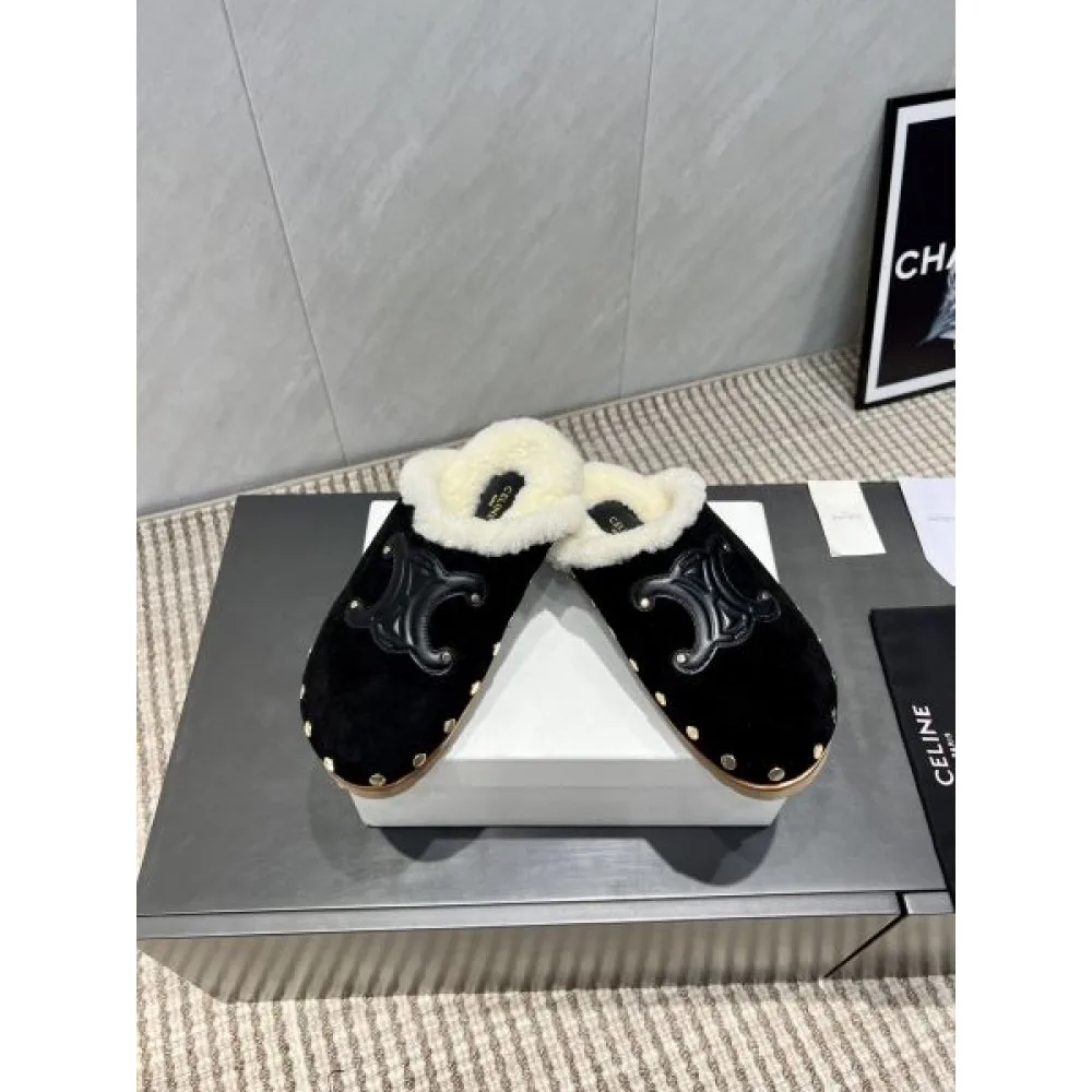 2025FW レディース ファースリッパ CELINE セリーヌ 美バランスで履き心地抜群の上品レプリカ 商品画像 5