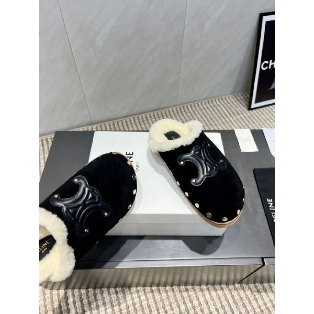 2025FW レディース ファースリッパ CELINE セリーヌ 美バランスで履き心地抜群の上品レプリカ 商品画像 7