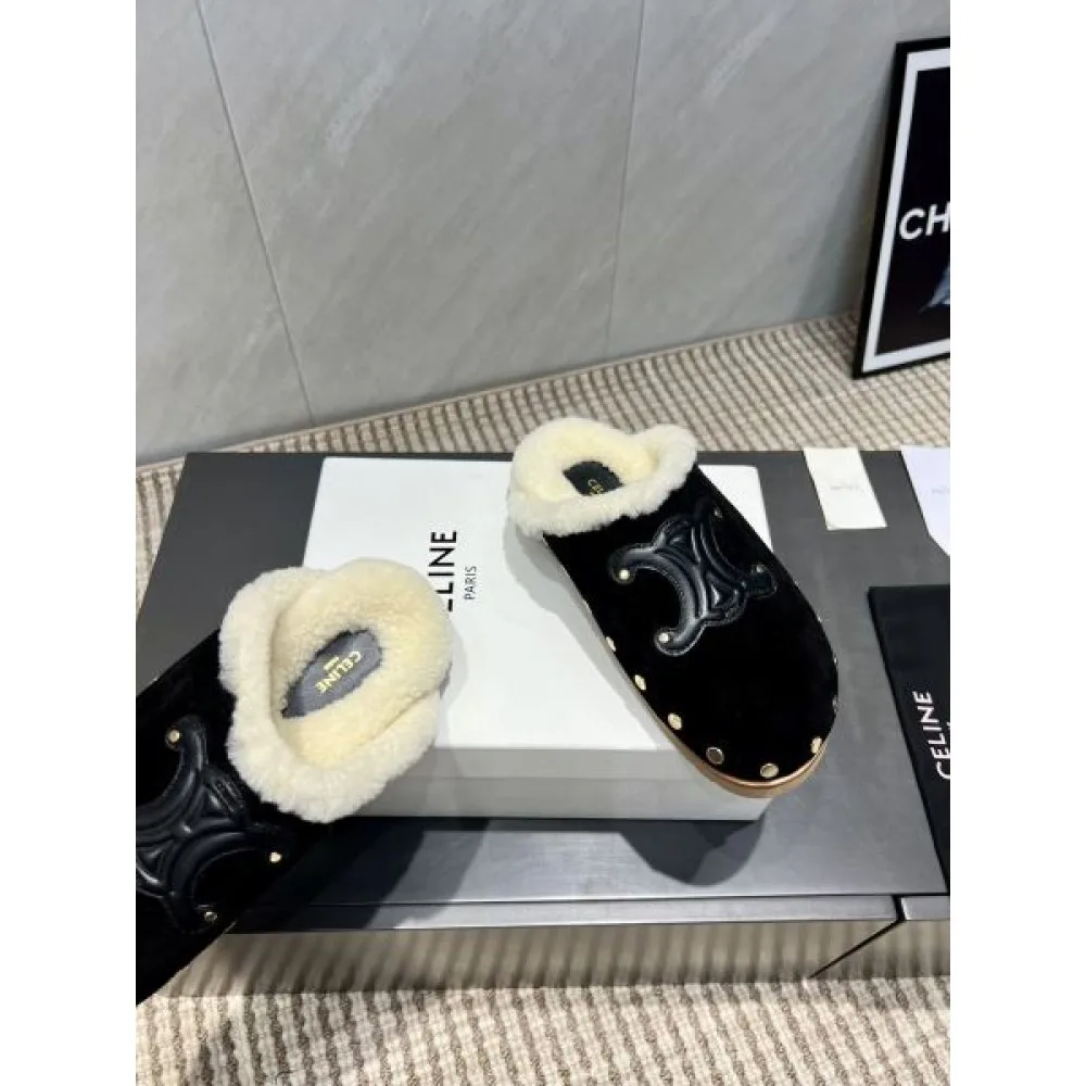 2025FW レディース ファースリッパ CELINE セリーヌ 美バランスで履き心地抜群の上品レプリカ 商品画像 8