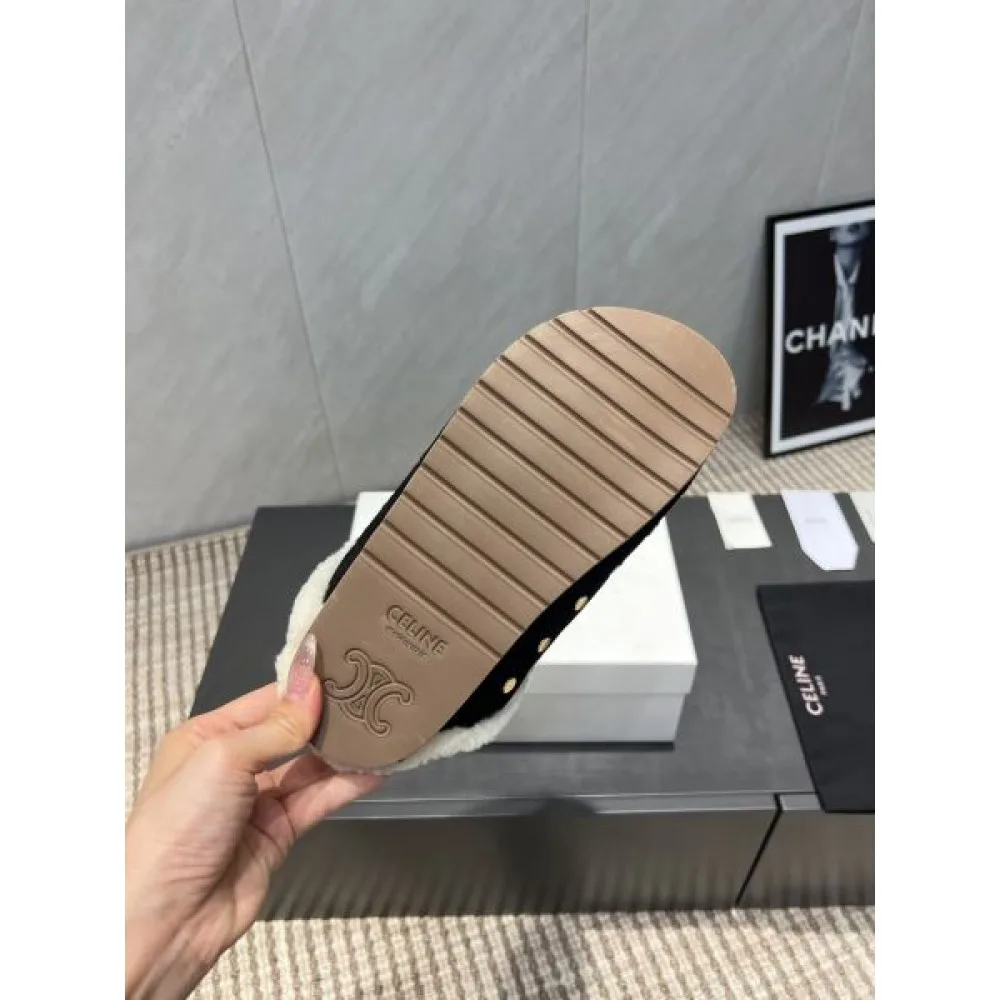 2025FW レディース ファースリッパ CELINE セリーヌ 美バランスで履き心地抜群の上品レプリカ 商品画像 9
