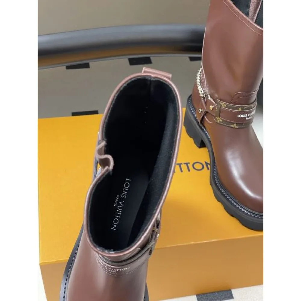 2025FW レディース ブーツ LOUIS VUITTON ルイヴィトン ファン必見の秋冬限定レプリカ 商品画像 8