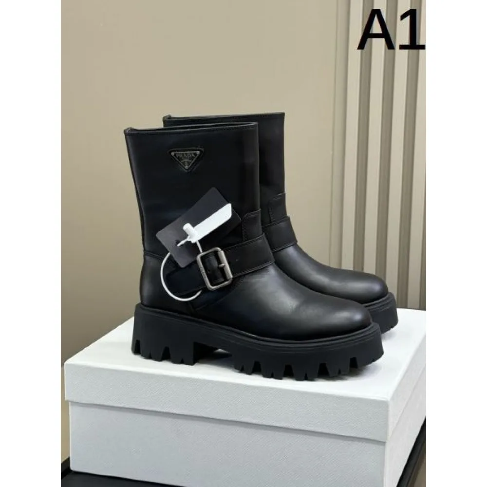 2025FW レディース ブーツ PRADA プラダ 一目置かれる秋冬最新トレンドブーツ 商品画像 1