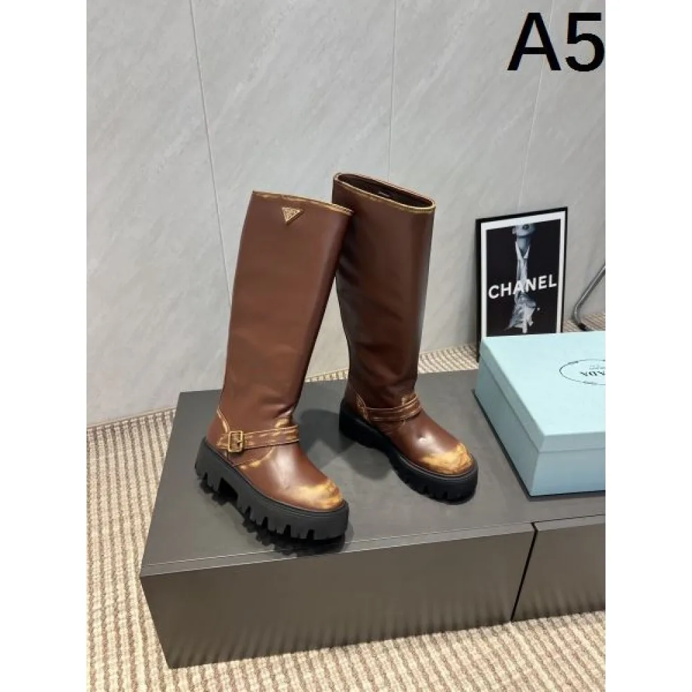 2025FW レディース ブーツ PRADA プラダ 大人の印象を放つ上品レプリカ 商品画像 5