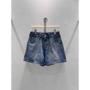 2026新品 デニムショートパンツ ALEXANDER WANG アレキサンダーワン レトロな雰囲気が漂う 商品画像 1