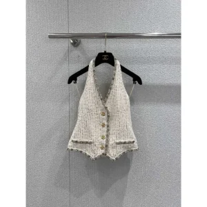 2026新品 ホルターネックトップス CHANEL シャネル 限定感漂う華やかデザイン 商品画像 1