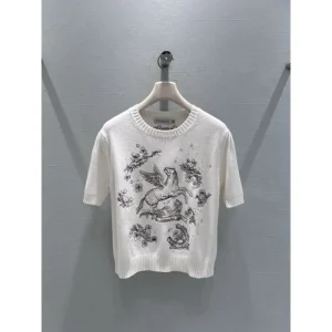 2026新品 半袖ニットトップス DIOR ディオール 今季注目のトレンドアイテム 商品画像 1